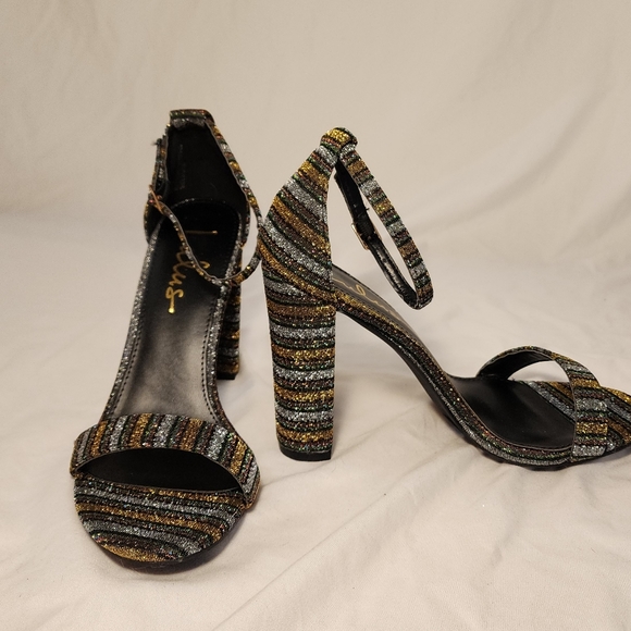 Lulu's Taylor Rainbow Ankle Strap Heels - Picture 3 of 3